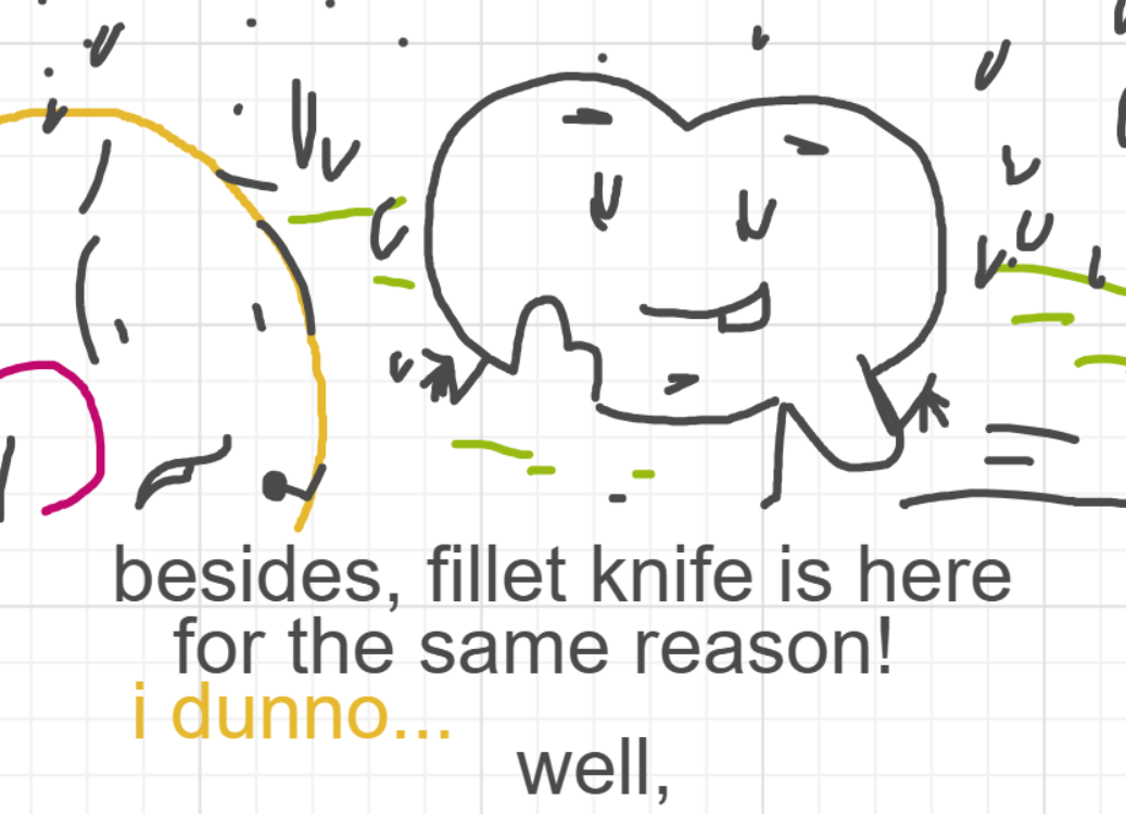 A panel from I've Been Everywhere, Man, episode nine of the Board Boards object show by Furretwalk/WalkingFurret.